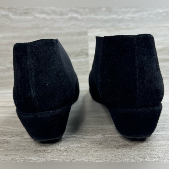 L’Amour Des Pieds Bowen Suede & Elastic Slip On Wedge Booties Size 9 - Picture 4 of 14